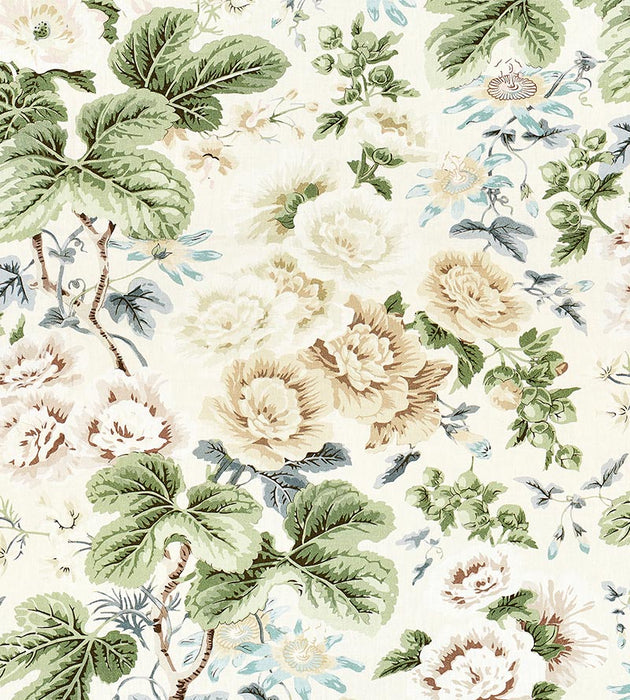 Scalamandre Highgrove Linen Print Rich Cream Fabric SC165950002