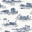Scalamandre Cairo Toile Lapis Fabric SC166350002