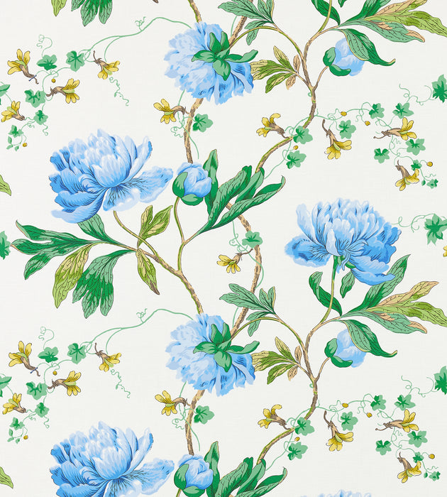 Scalamandre Isadora Print Bluebonnet Fabric Sample SC166500002