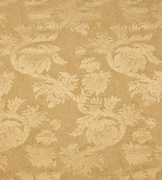 Scalamandre Damas Parc Monceau Yellow Fabric Sample SC266950002