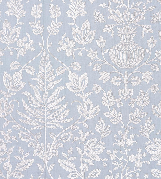 Scalamandre Shalimar Embroidery Sky Fabric SC270320002