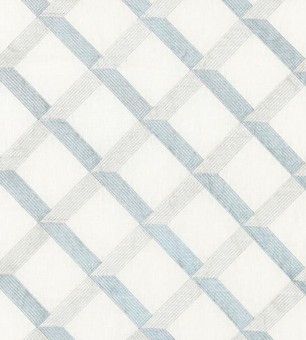 Scalamandre Lattice Embroidery Water Fabric SC270900002