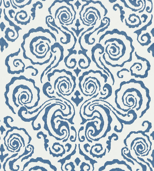 Scalamandre Cirrus Velvet Damask Morning Glory Fabric SC272190002