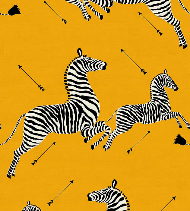 Scalamandre Zebras - Outdoor Yellow Fabric SC363780002