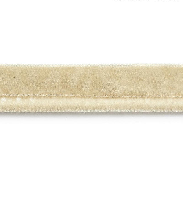 Scalamandre Velvet Rope Cord Light Camel Trim Sample SCC3160002
