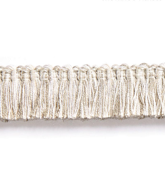 Scalamandre Gardiner Brush Fringe Linen Trim Sample SCFC14940002