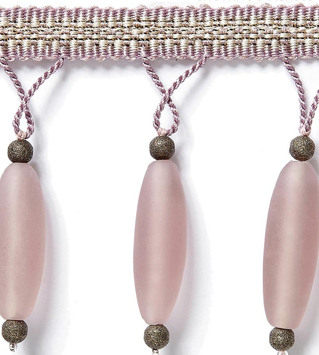 Scalamandre Vionnet Beaded Fringe Lavender Trim Sample SCFX15010002