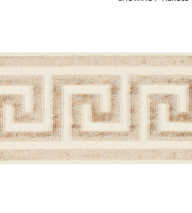 Scalamandre Greek Key Velvet Tape Fawn Trim SCT32790002