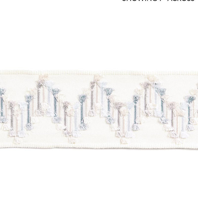 Scalamandre Sayuri Embroidered Tape Cloud Trim Sample SCT33240002