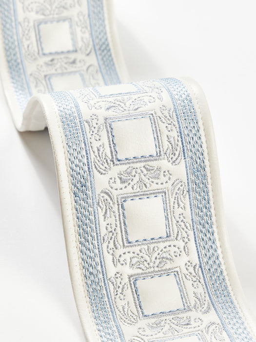 Scalamandre Archduke Embroidered Tape Sky Trim SCT33390002