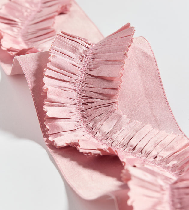 Scalamandre Ruffle Tape Pale Rose Trim SCT33410002