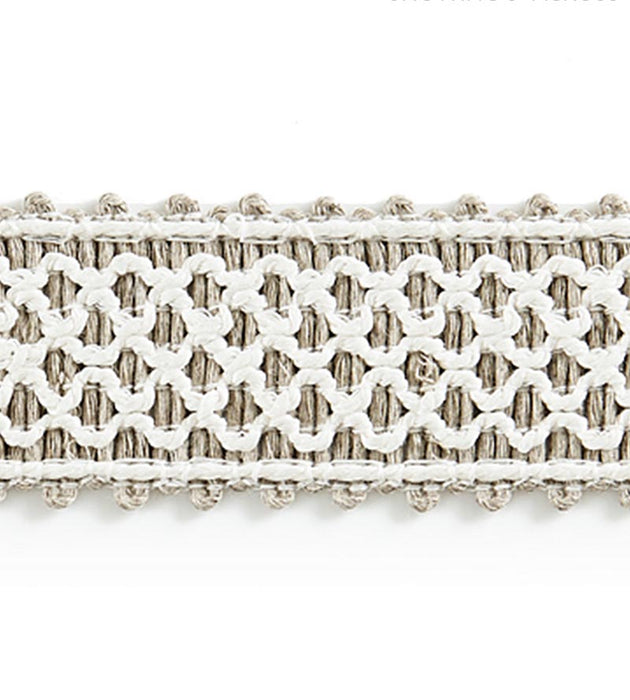 Scalamandre Ansa Linen Braid Oat Trim Sample SCV12450002