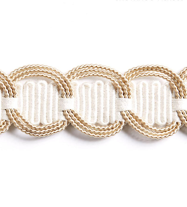 Scalamandre Crescent Braid Latte Trim Sample SCV12480002