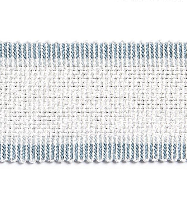 Scalamandre Odeon Shimmer Braid Blue Ice Trim Sample SCV12490002