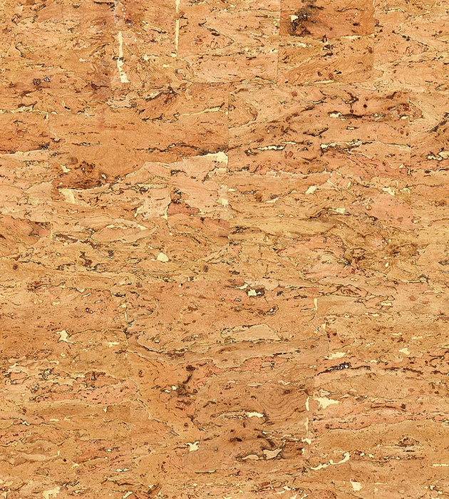 Scalamandre Cork Glimmer Natural & Gold Wallpaper Sample SCWP883450002