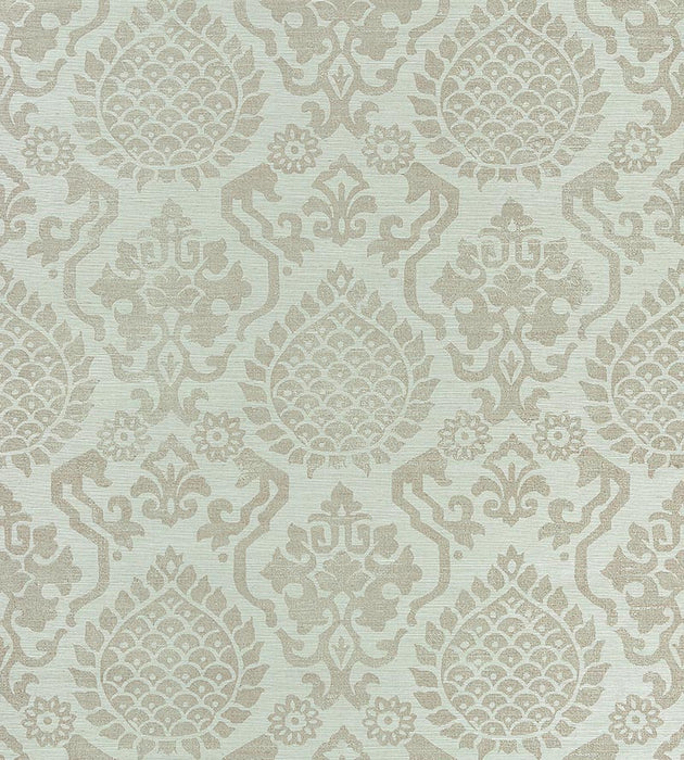 Scalamandre Surat Sisal Burnished Gold On Mineral Wallpaper SCWP883780002