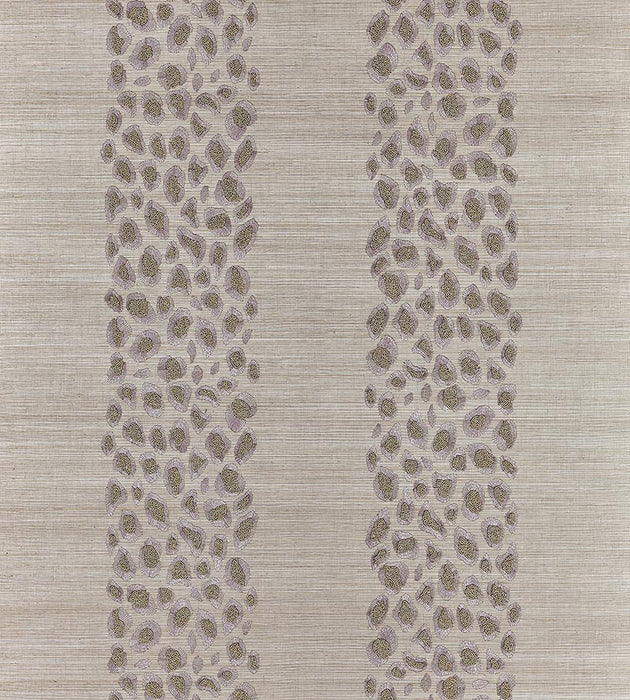 Scalamandre Catwalk Embellished Grasscloth Looking Glass Wallpaper Sample SCWP884460002