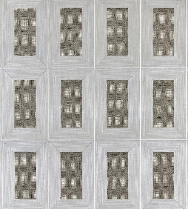 Scalamandre Libro - Woven Alloy Wallpaper Sample SCWP884740002