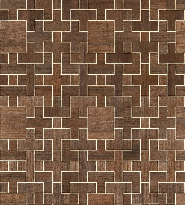Scalamandre Allegro - Wood Hazelnut Wallpaper Sample SCWP884800002