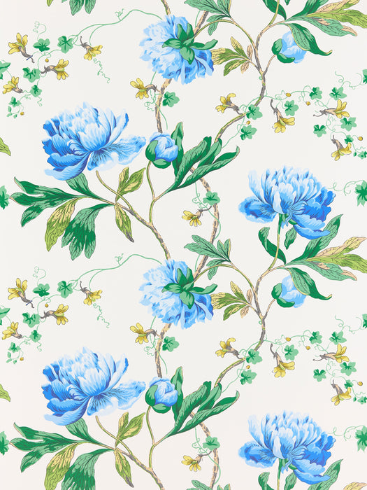 Scalamandre Isadora Bluebonnet Wallpaper Sample SCWP885620002