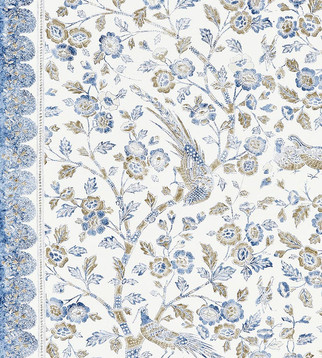 Scalamandre Anissa Print Lakeside Fabric SC166250003