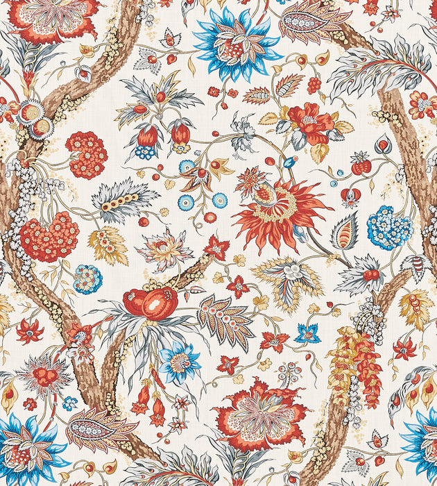 Scalamandre Fleurs Tropicales Autumn Multi Fabric SC166470003