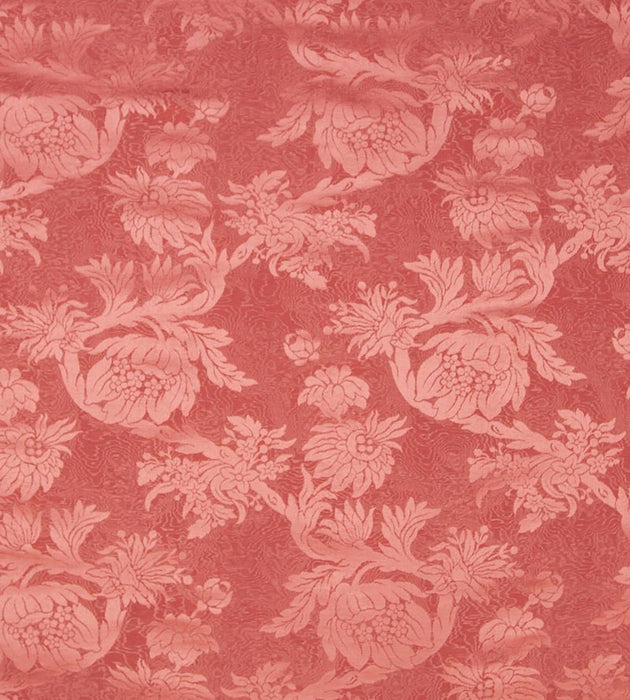 Scalamandre Damas Parc Monceau Coral Fabric SC266950003