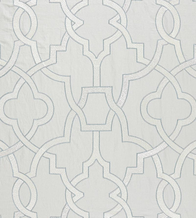 Scalamandre Damascus Embroidery Pearl Grey Fabric SC270730003