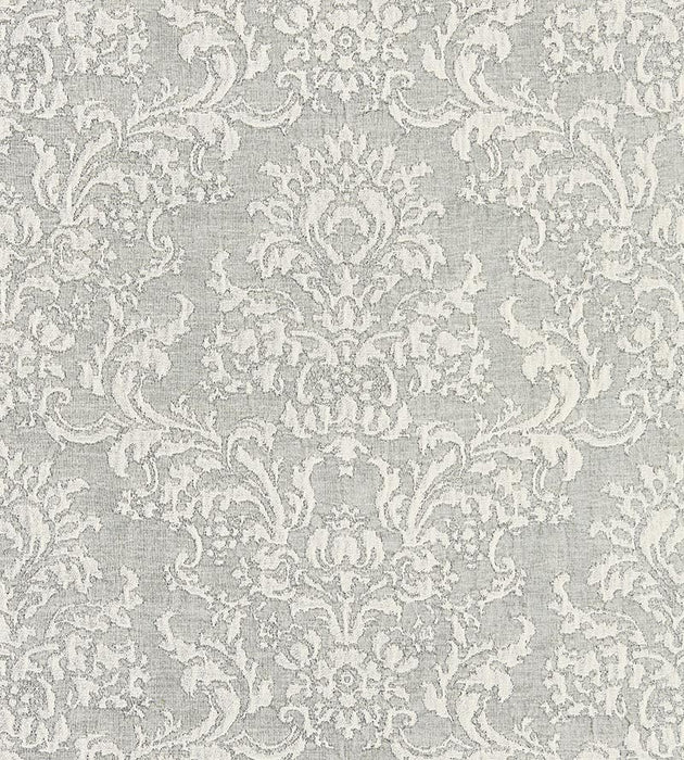 Scalamandre San Luca Damask Pearl Grey Fabric SC270940003