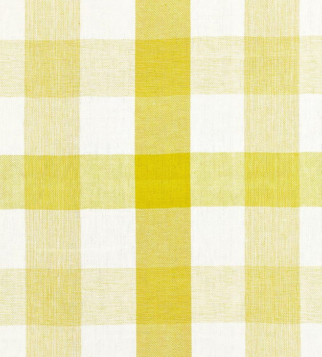 Scalamandre Westport Linen Plaid Citron Fabric SC271350003
