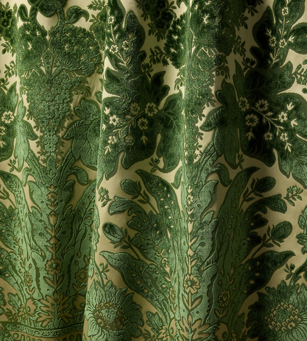 Scalamandre Regis Velvet Damask Frond Fabric Sample SC273210003