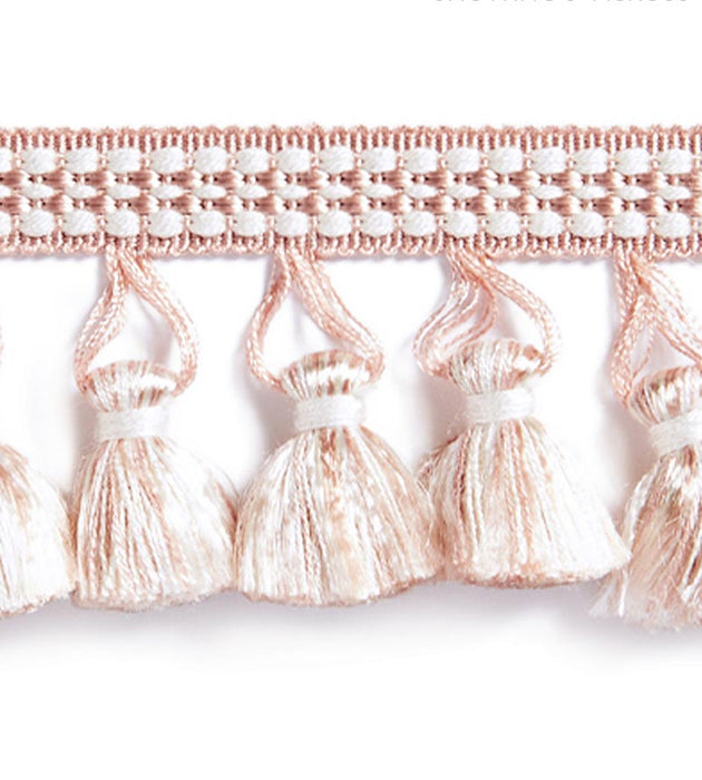 Scalamandre Plaza Tassel Fringe Blush Trim Sample SCFT15050003