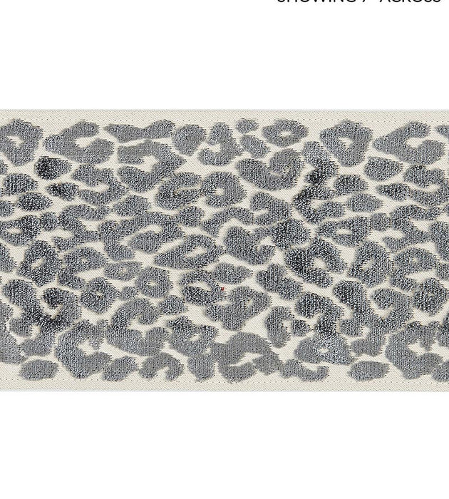 Scalamandre Leopard Velvet Tape Smoke Trim SCT32770003