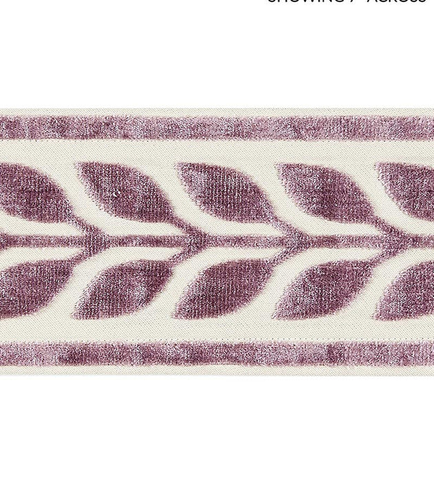 Scalamandre Vigne Velvet Tape Amethyst Trim Sample SCT32780003