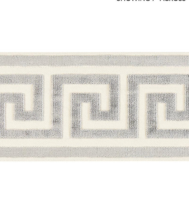 Scalamandre Greek Key Velvet Tape Smoke Trim SCT32790003