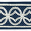 Scalamandre Athena Embroidered Tape Navy Trim SCT33050003