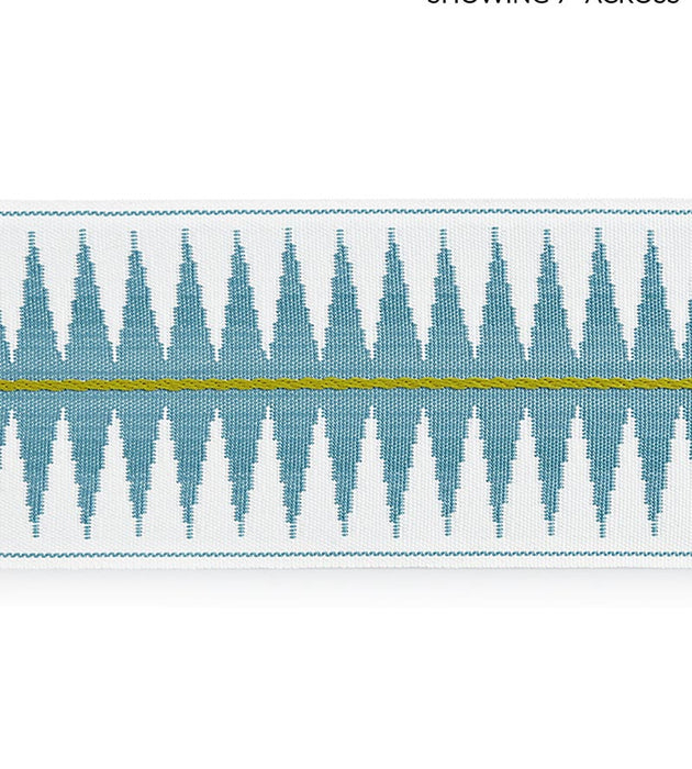 Scalamandre Soleil Tape Turquiose Trim Sample SCT33080003