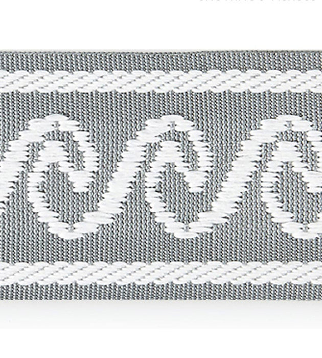 Scalamandre Wave Tape Smoke Trim Sample SCT33130003
