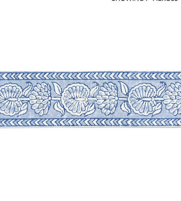 Scalamandre Tulsi Block Print Tape Lakeside Trim Sample SCT33280003