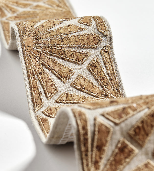 Scalamandre Milan Applique Tape Cork Trim SCT33380003
