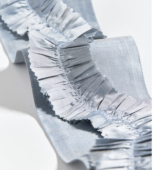 Scalamandre Ruffle Tape Ice Blue Trim SCT33410003
