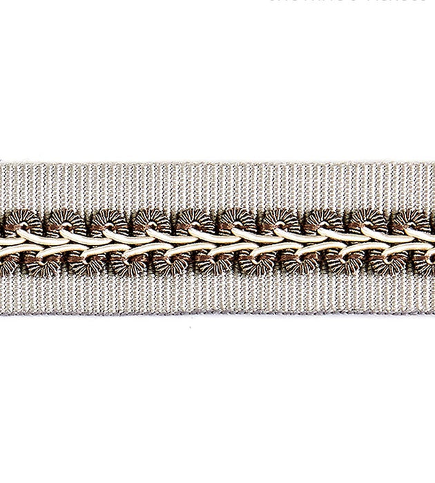 Scalamandre Cecile Gimp Tape French Grey Trim SCV12430003