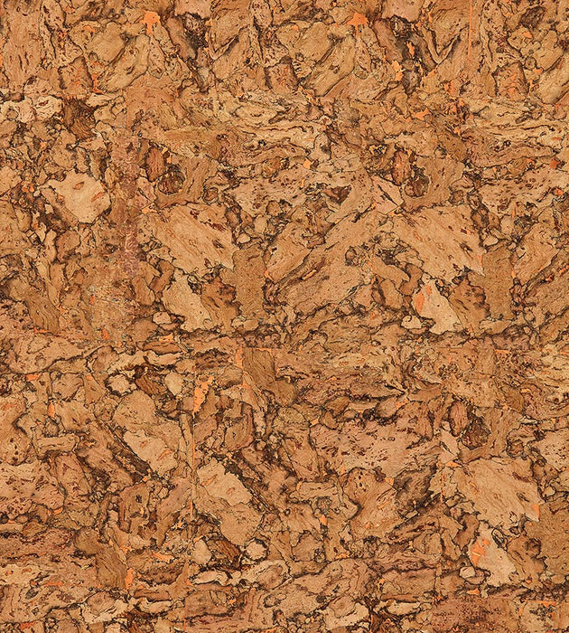 Scalamandre Cork Glimmer Natural & Copper Wallpaper Sample SCWP883450003
