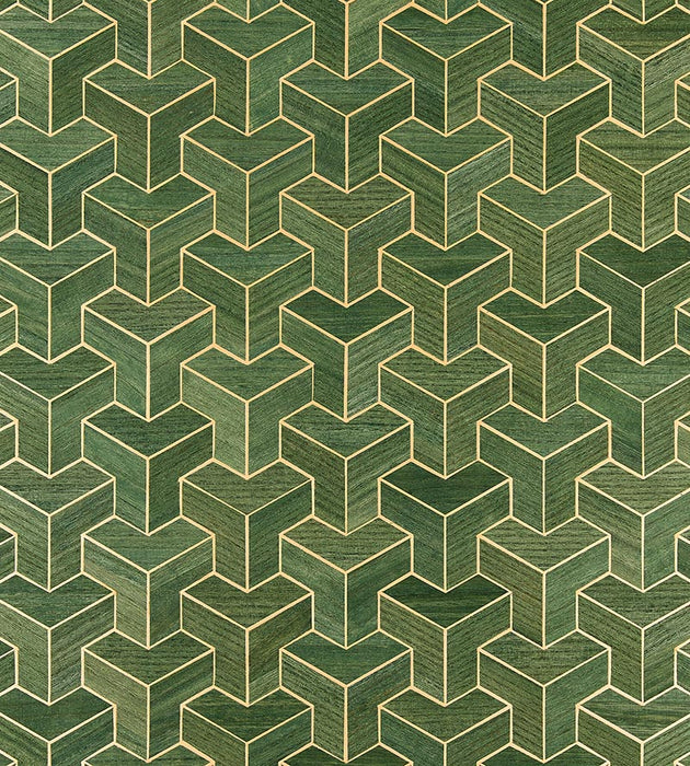 Scalamandre Forte - Wood Cactus Wallpaper Sample SCWP884720003