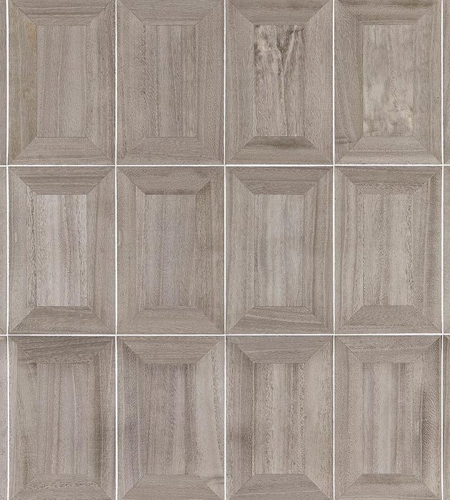 Scalamandre Libro - Wood Greystone Wallpaper Sample SCWP884750003