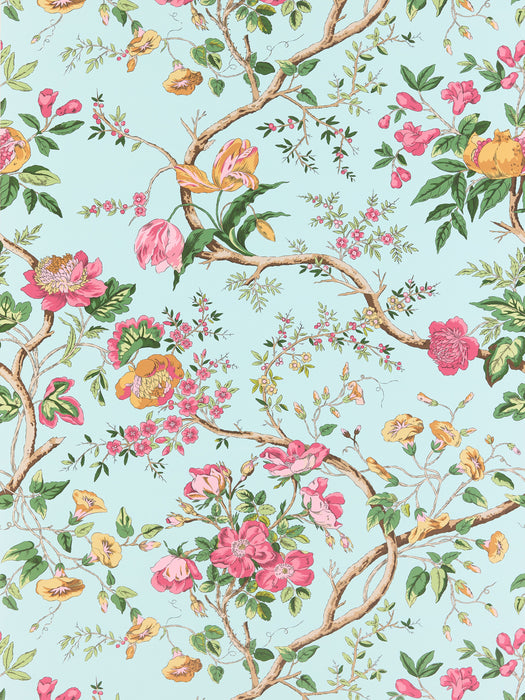 Scalamandre Persephone Spring Sky Wallpaper SCWP885630003