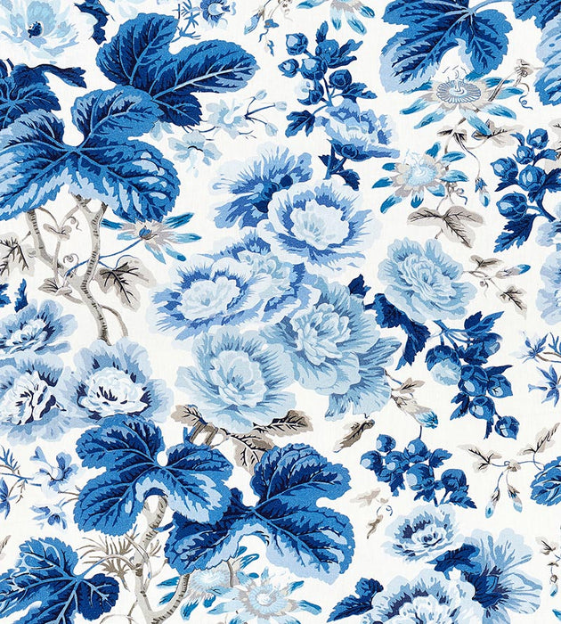 Scalamandre Highgrove Linen Print Porcelain Fabric SC165950004
