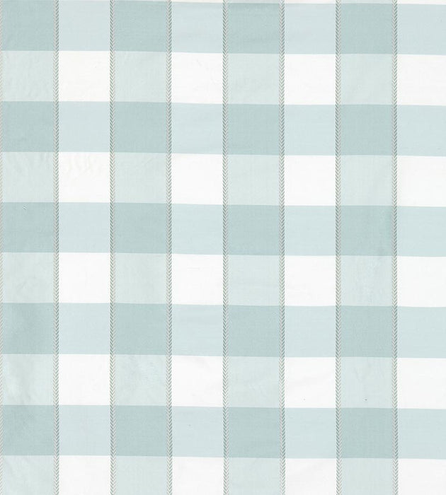 Scalamandre Chelsea Check Aquamarine Fabric Sample SC270240004