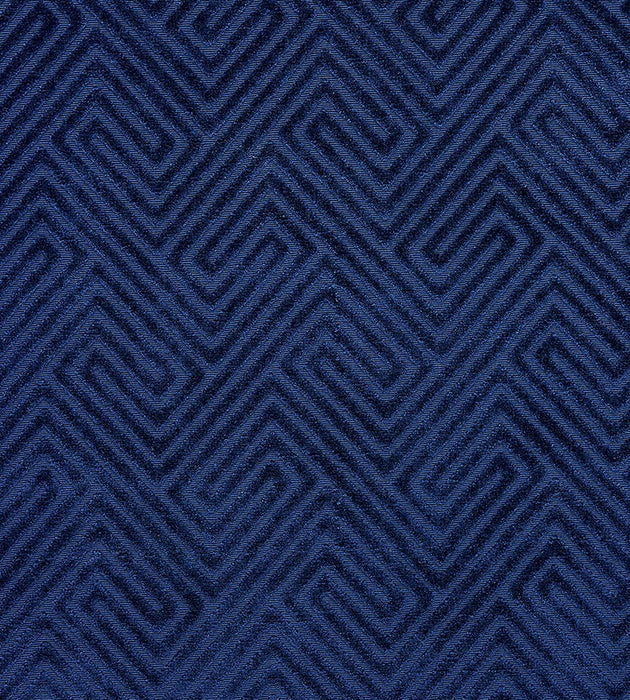 Scalamandre Meander Velvet Navy Fabric Sample SC270600004