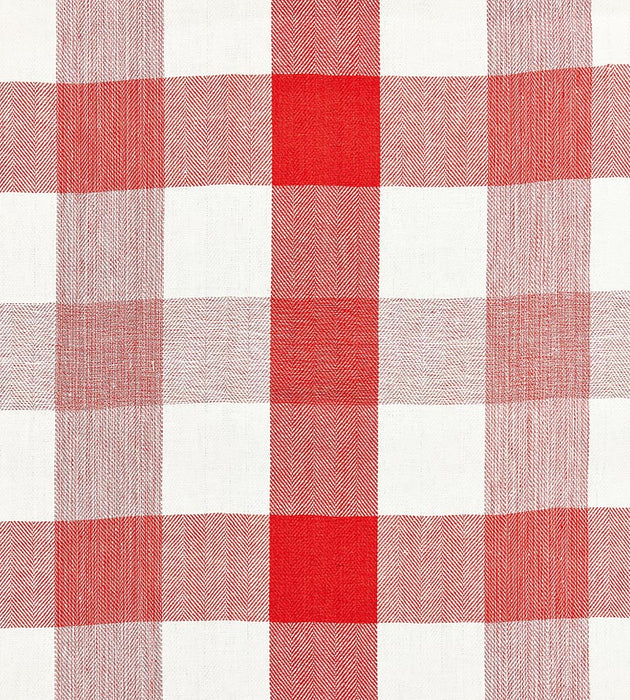 Scalamandre Westport Linen Plaid Coral Fabric SC271350004